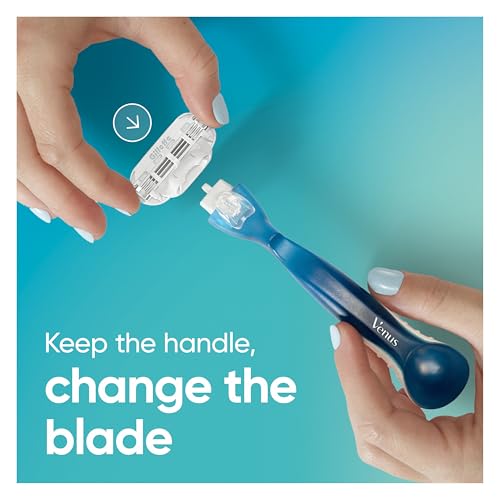 Gillette Venus Smooth Women's Razor Blade Refills, 3-Blade - 8 Count