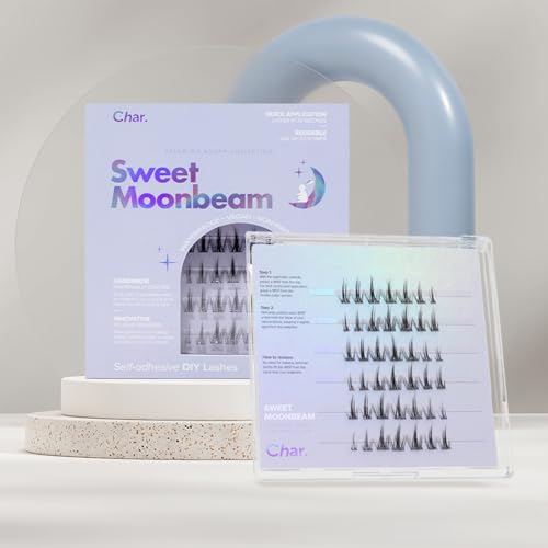 Char Self-Adhesive False Eyelashes - No Glue, Reusable