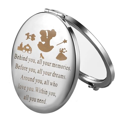 FEELMEM Fairy Compact Mirror Princess Gift Behind You All Your Memories Princess Fans Gift