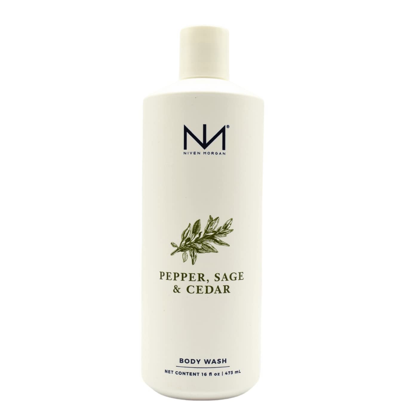 Niven Morgan Pepper, Sage and Cedar Body Wash 16 fl oz 473 ml