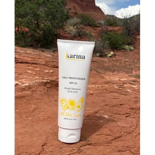 Karina Skincare Daily Moisturizer with SPF 25 ? Peptide and Antioxidant Formula for All Skin Types ? Hydrates, Nourishes, and Provides Broad Spectrum Sun Protection ? 5oz