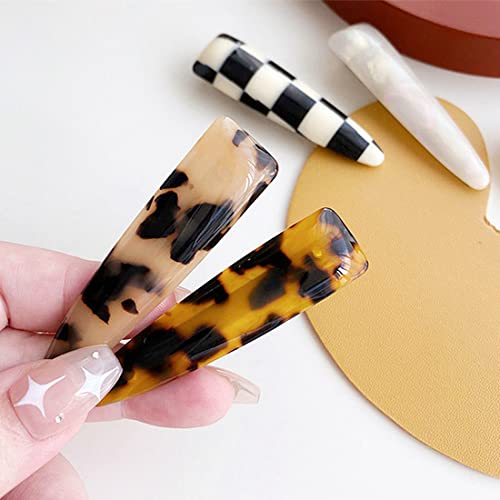 Sinide Hair Barrettes 6pcs Hair Clips Tortoise Leopard Print Hair Jaw Clips Hair Clamps Hair Accessories for Women Girls