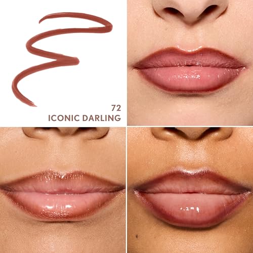 Covergirl Outlast Lipstain 72 Iconic Darling Vegan Lip Color Pen, Transfer-Proof, Satin Finish, 0.06oz