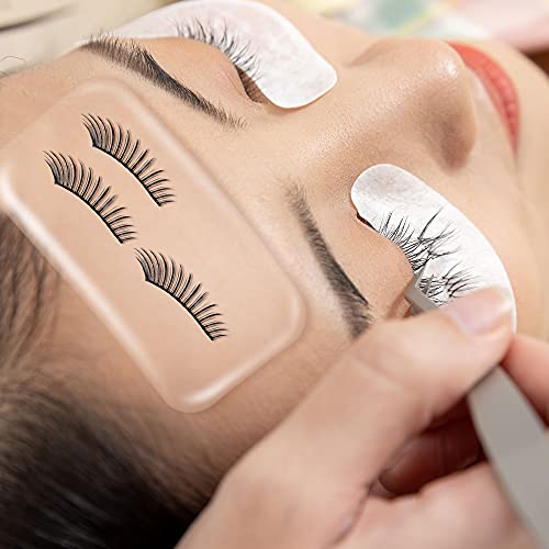 10 Pack Silicone Eyelash Extension Pads - Reusable Lash Holder Trays