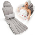 Full Body Bath Pillow for Bathtub - 56" x 19" Spa Cushion with Lumbar Support