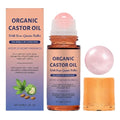 Organic Castor Oil with Rose Quartz Roller - 1.7oz