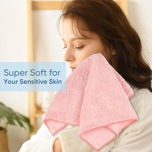 HOMEXCEL Microfiber Wash Cloths - Quick Dry, Super Absorbent