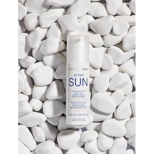 KORRES Greek Yoghurt Cooling After Sun Gel for Face & Body, Lightweight Hydrating Cream Gel with Natural Proteins & Vitamins, Sunburn Relief for Sun-Exposed or Dry Skin, 5.07 fl oz
