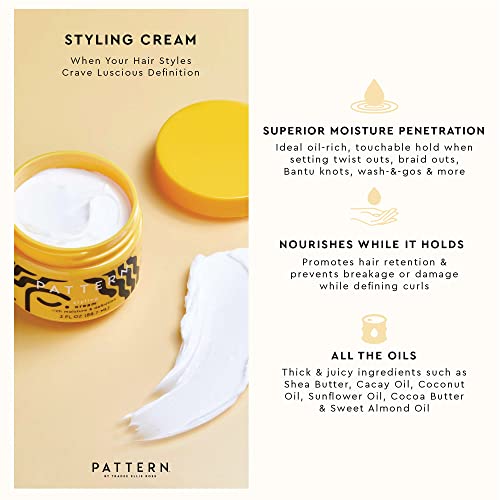 PATTERN Beauty by Tracee Ellis Ross Coily Essentials Bundle Includes: Styling Cream 3 fl oz, Hydrating Mist, 3 Fl Oz