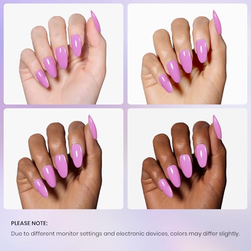 Beetles Purple Gel Nail Polish - Creme Purple Garden Stroll 15ml UV/LED
