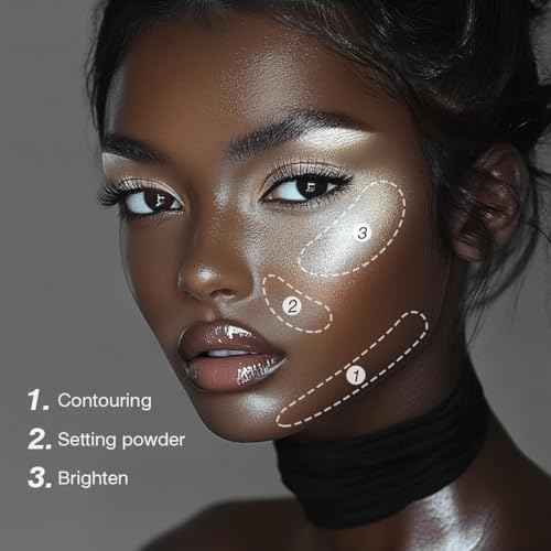 Black White Makeup Palette, White Pressed Setting Powder Goth Halloween Black Gothic Foundation & EyeShadow Kit, Matte Finish for Smokey Eyes, High-Pigment Face Paint Skeleton Cosplay & Costume Looks