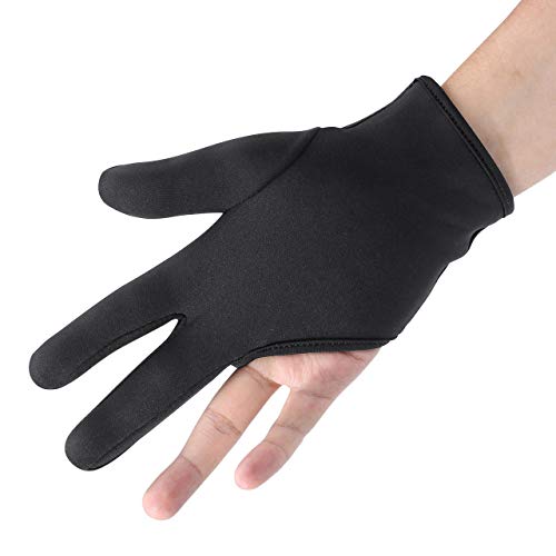 FALETO 3-Finger Heat Resistant Styling Gloves for Curling Wand & Flat Iron