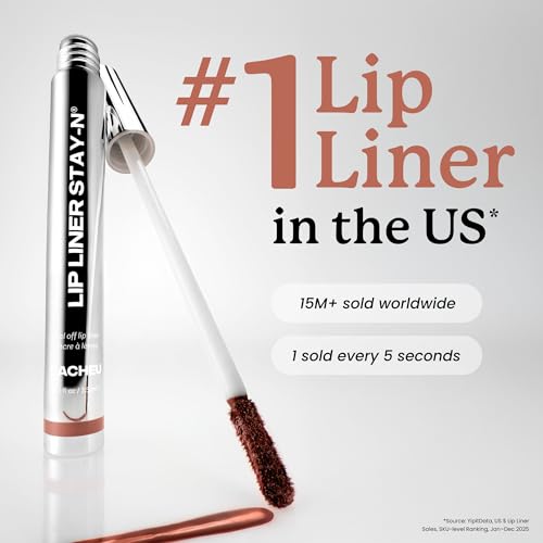 Sacheu Lip Liner STAY-N Peel Off Lip Stain - Low Key / 0.12 Fl Oz Longwear & Nourishing