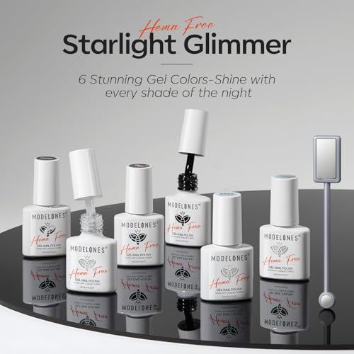 Modelones Hema-Free Gel Nail Polish Set - 6 Colors