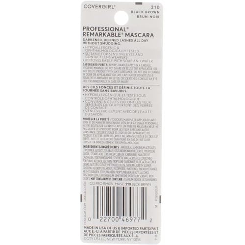 COVERGIRL Remarkable Washable Mascara Black Brown 0.30oz