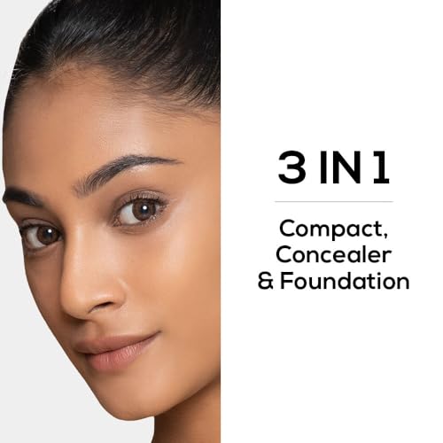 RENEE PRO HD 3 In 1 Compact - Gres 9 Gm, Works As Concealer, Foundation & Powder, SPF 20, Matte Finish, High Coverage, Ultralight & Silky Smooth Finish, Enriched With Vitamin E, C & Aloe Vera