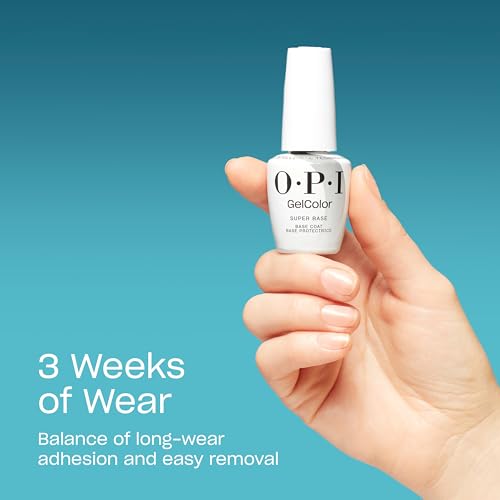 OPI GelColor Base & Top Coat | LED Cure Gel Nail Polish 0.5 Fl Oz