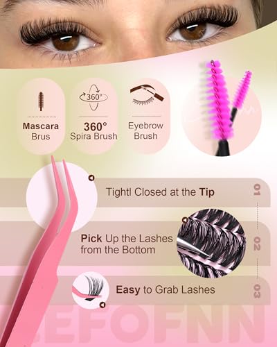 Volume Lash Clusters Kit 560pcs - DIY Eyelash Extensions