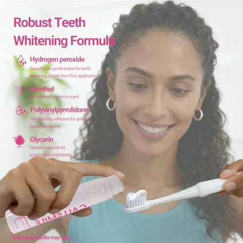CALLSMILE Teeth Whitening Gel - Professional Strength Hydrogen Peroxide Formula, Tooth Stain Remover for White Teeth, Removes Tough Stains Coffee, Wine, Tea, Sensitive Teeth-Friendly, 2 oz Bottle