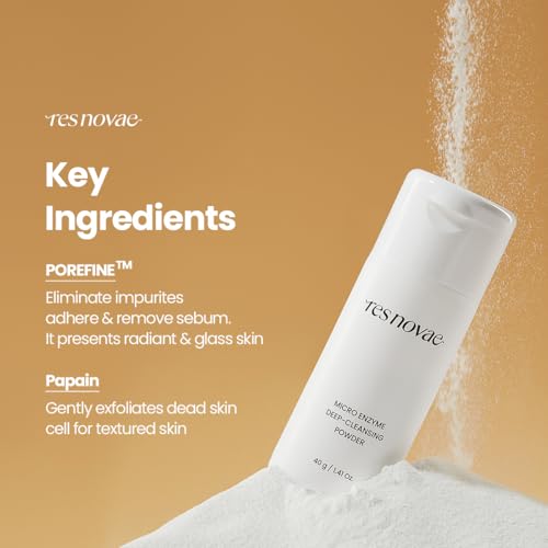 Enzyme Cleansing Powder ? 40g (1.41 oz) ? Purifies Pores, Removes Blackheads & Whiteheads, With Papain Enzyme for Smooth & Clear Skin | Low pH, Non-Irritating, For Sensitive Skin