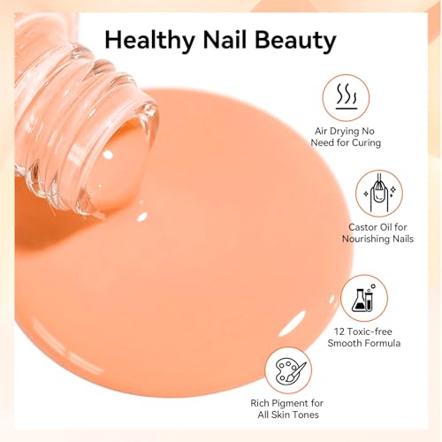 Fall Winter Burgundy & Brown Nail Polish Set 16 Colors & Base Top - Z16Colors-Fall into Romance