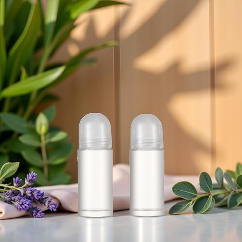 50ml Roll-On Deodorant Bottles (2 Pack) - Essential Oil Perfume Roller