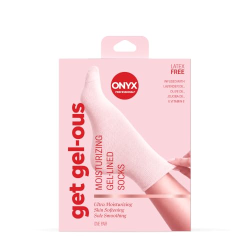Onyx Professional Gel Moisturizing Socks for Dry Feet & Cracked Heel Repair