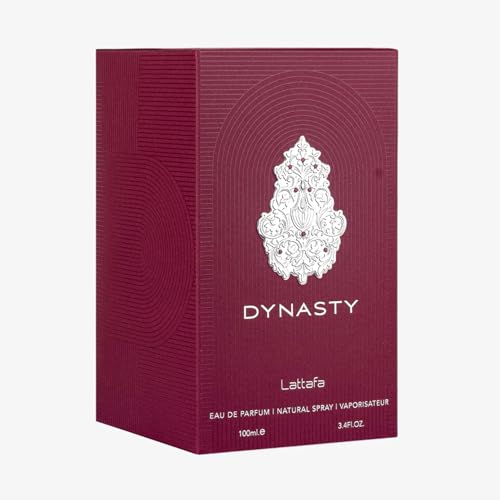 Lattafa Dynasty Unisex Eau de Parfum Spray 3.4oz Aromatic, Fresh, Spicy & Woody
