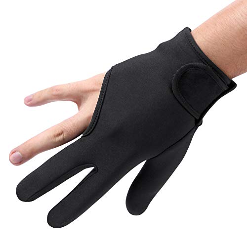 FALETO 3-Finger Heat Resistant Styling Gloves for Curling Wand & Flat Iron