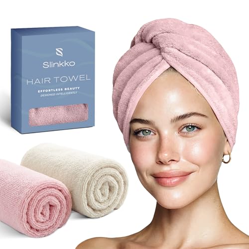 Microfiber Hair Towel Wrap for Women - Quick Dry & Ultra Absorbent