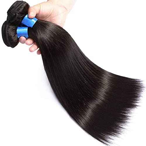 Cranberry Hair 12 14 16 Inches Brazilian Straight Hair 3 Bundles Unprocessed Brazilian Human Hair Extensions 100g/Bundle Natural Black