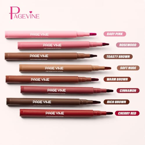 Lip Contour Stain Liner - 12H Wear, Matte Finish, No-Bleed