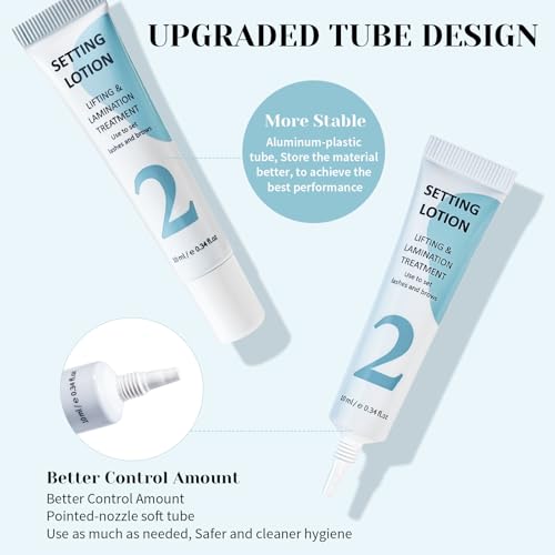 Lash Setting Lotion Tube Pro for Eyelash Lift Lash Perm Brow Lamination Home and Salon Use (Only Setting Lotion)