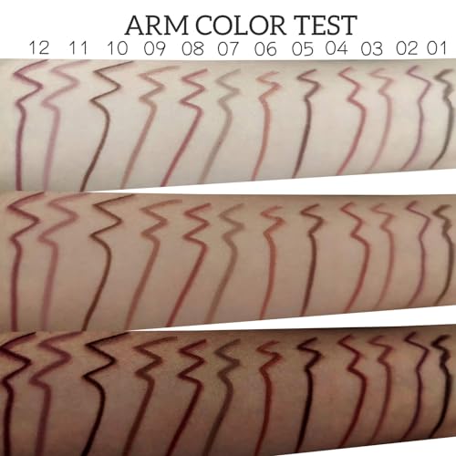 Nude Lip Liner Set 12 Colors - Waterproof Matte Pencils