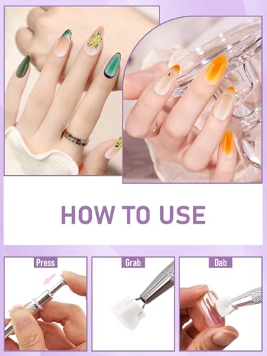 Nail Sponges Set for Ombre Nail Art with Palette & Tools - 200 Pieces (Variation of This Listing)
