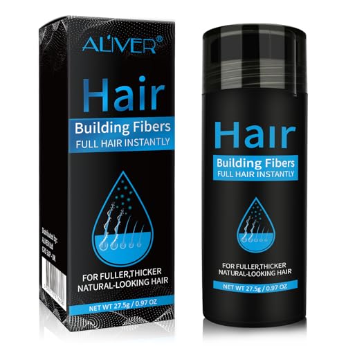 Aliver Hair Fibers for Thinning Hair - Black 27.5g