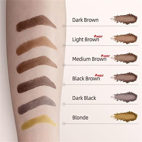 Eyebrow Stamp Kit with 24 Stencils & Brush - Waterproof