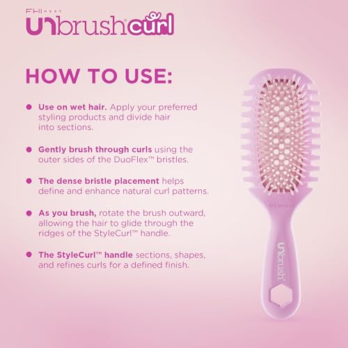 FHI Heat UNbrush Curl Defining Brush for Curly Hair