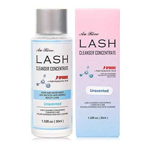 Lash Shampoo Concentrate 30ml Lash Cleanser Concentrate Add Hyaluronic Acid Oil-Free Lash Extension Shampoo Perfect for Salon£¬Unscented