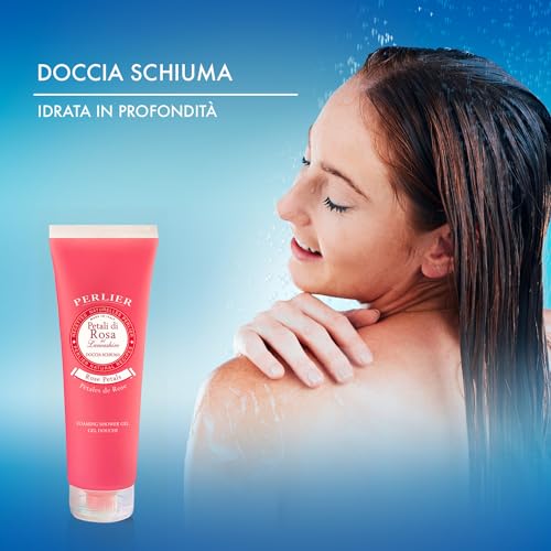 Perlier Doccia Schiuma Petali di Rosa (250 ml) Shower Gel 8.4 fl. oz. Made in Italy [Italian Import]