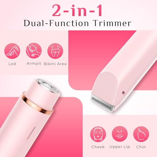 2-in-1 Electric Shaver for Women - Dual-Head Bikini Trimmer
