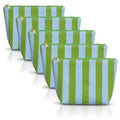 Aspen Lane Makeup Bag Set - 5 Piece Water Resistant Travel Pouches
