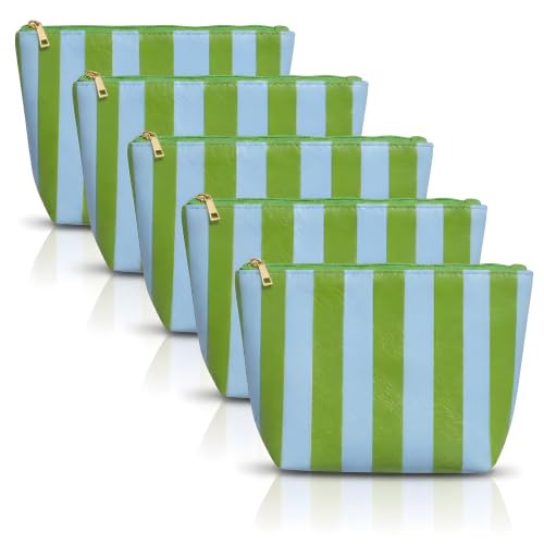 Aspen Lane Makeup Bag Set - 5 Piece Water Resistant Travel Pouches