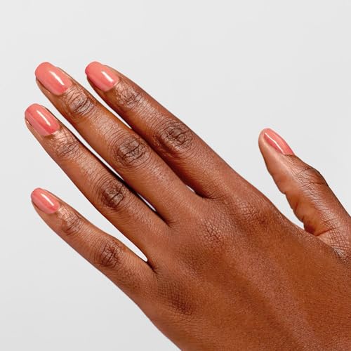 OPI Infinite Shine Long-Wear Dark Crème Finish Sheer Coral Nail Polish, Up to 11 days of wear & Gel-Like Shine, Megawatt Hot, 0.5 fl oz