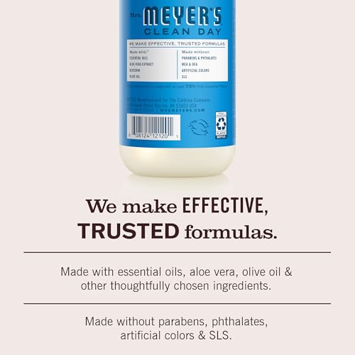 Mrs. Meyer’s Blueberry Liquid Hand Soap 12.5 fl oz – Pack of 3, Garden-Inspired Scent