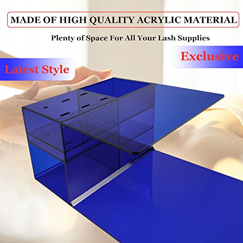 Lash Pillow Shelf Organizer - Eyelash Extension Pillow Shelf Stand - Acrylic Pillow Shelf for Lash Tech Supplies£¬Lash Extension Supplies Display Cabinet Shelves Suitable for Left and Right Hands