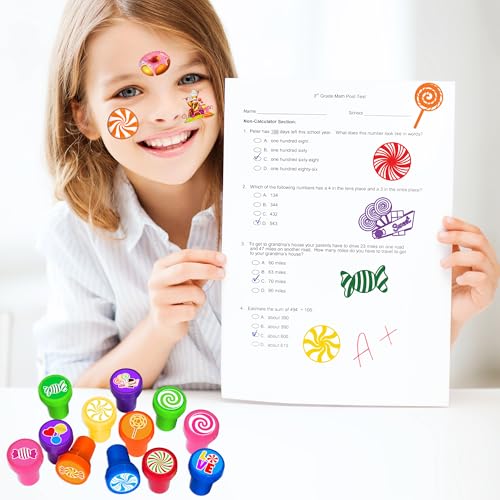 36-Piece Candy Party Favors Set with Stamps & Tattoos
