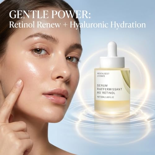 Retinol 0.2 Boosting Shot Ampoule, Powerhouse Face Serum with Hyaluronic Acid & Glycerin, Valentine Gifts,Firms Skin, Hydrating, Anti-Aging & Fine Lines Repair, for All Skin Types, 3.38 fl.oz