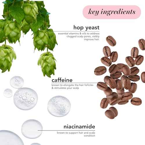 Saturday Skin Scalp + Hair Strengthening Peptide Treatment Overnight Serum Awakened Pepped Nourished Thicker Longer for Thin & Dry Hair Collagen Keratin (2.70 Fl. Oz.)