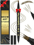 Eyebrow Pencil 2-in-1 Dual-Ended Microblading Pen Light Brown